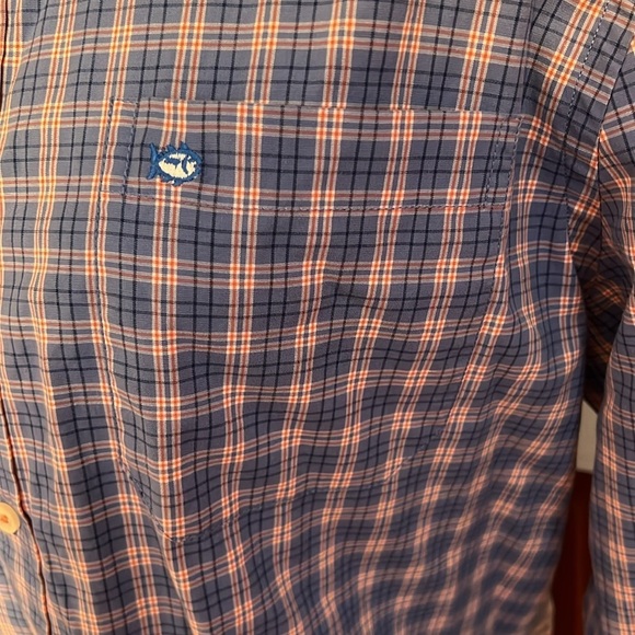 Southern Tide Cotton Spandex Blend Button Long Sleeve Plaid Shirt M - Picture 2 of 6